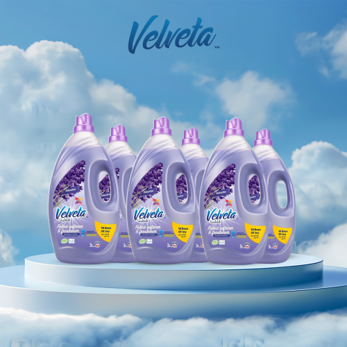 كرتون فلفيتا منعم ملابس عدد ٦ عبوات ٣ لتر-رائحة الإسترخاء