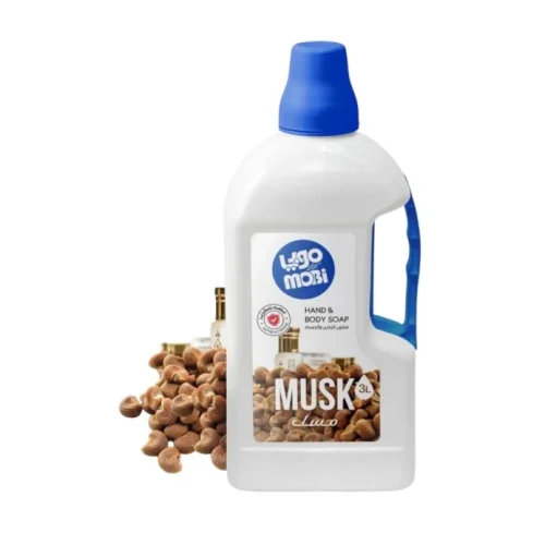 موبي سائل غسيل اليدين والاستحمام برائحة المسك 3 لتر