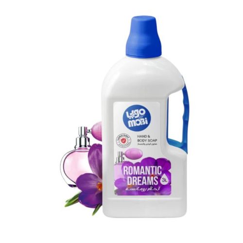 موبي سائل غسيل اليدين والاستحمام برائحة الرومانسية 3 لتر
