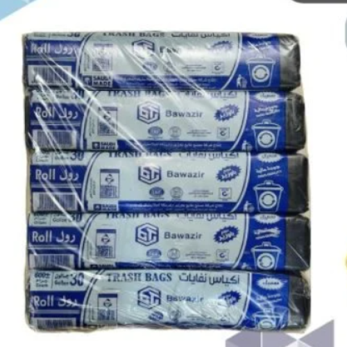 باوزير أكياس نفايات 30 جالون 10 رول