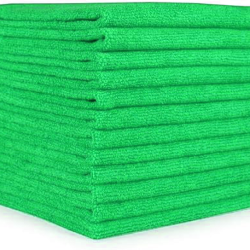 عدد 12 منشفه مايكروفايبر مقاس 40*40 اللون أخضر